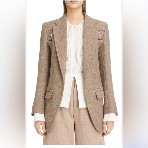 RARE Chloe Fall Winter 2018 Runway Blazer Coat Tweed Blazer Size 40 Pristine - Picture 6 of 14